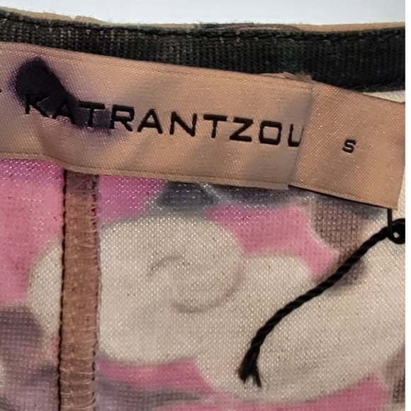 Mary Katrantzou Cloud Print Long Sleeve Jersey Bodycon Midi Dress Size S - Picture 7 of 7